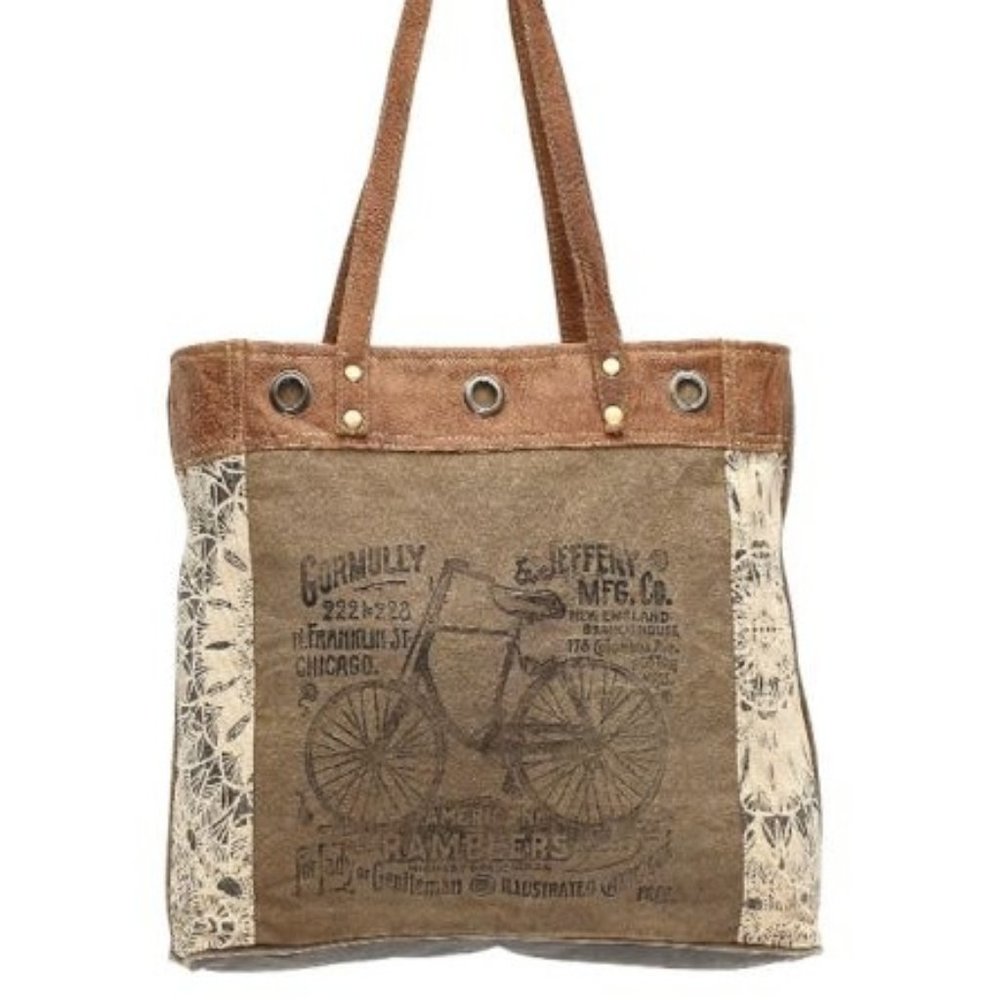 Myra Bag By-Cycle Canvas Tote NEW